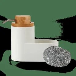 Discount CASA YOKO Dispenser Per Sapone Con Spugna Bianco